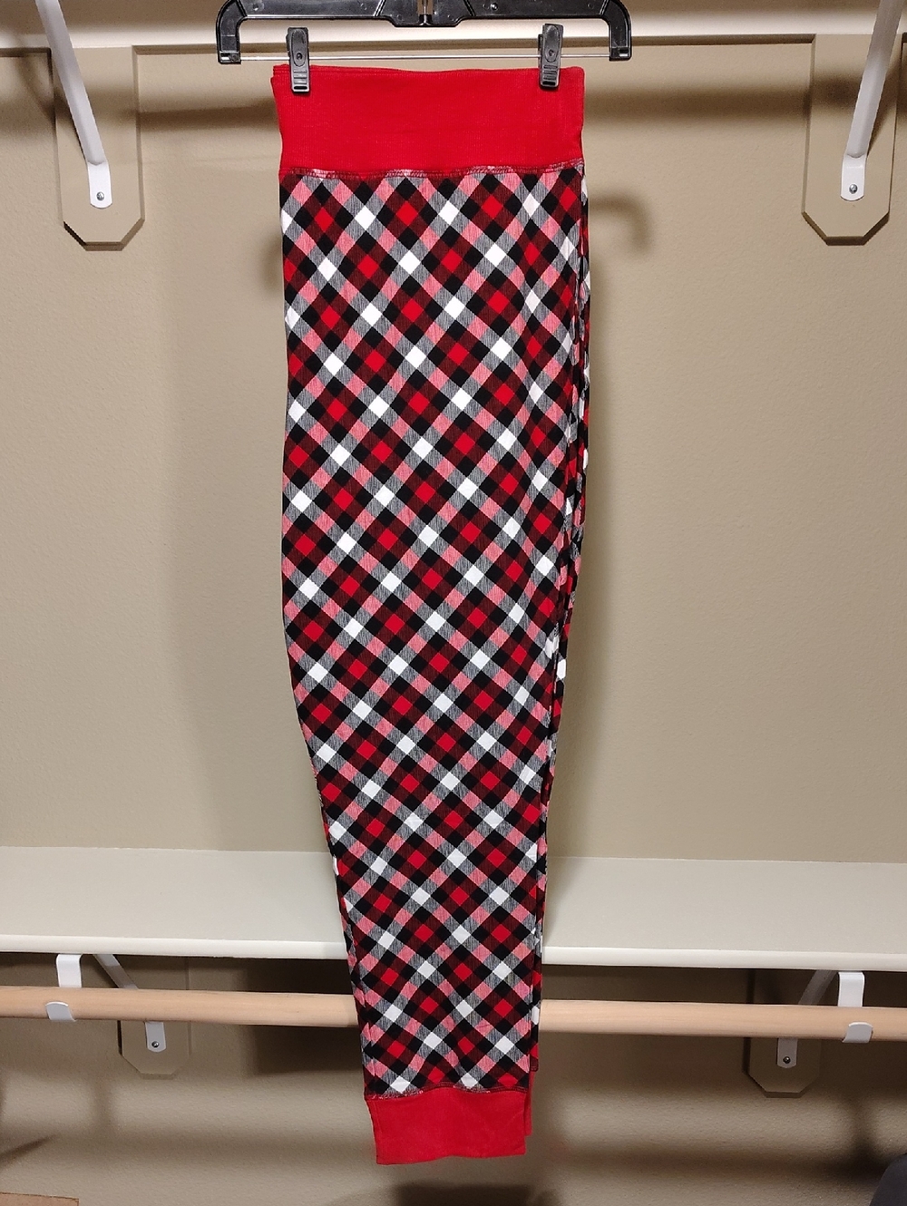 Cacique Red, Black & White Plaid Lounge Pants